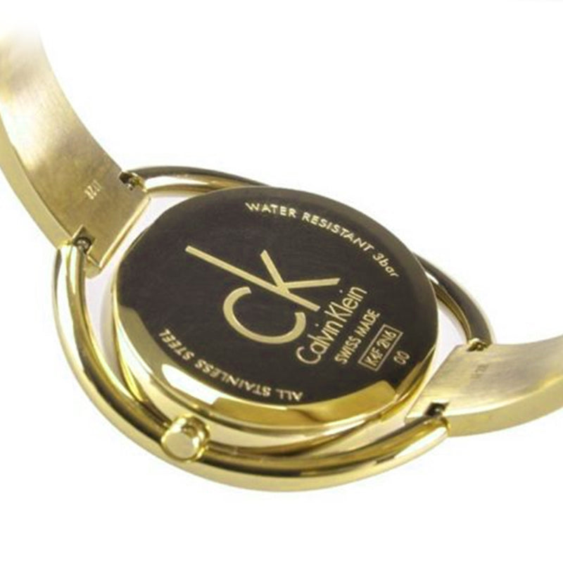 Calvin Klein Impetuous White Dial Gold Steel Strap Watch for Women - K4F2N516 Buy Now By Calvin Klein