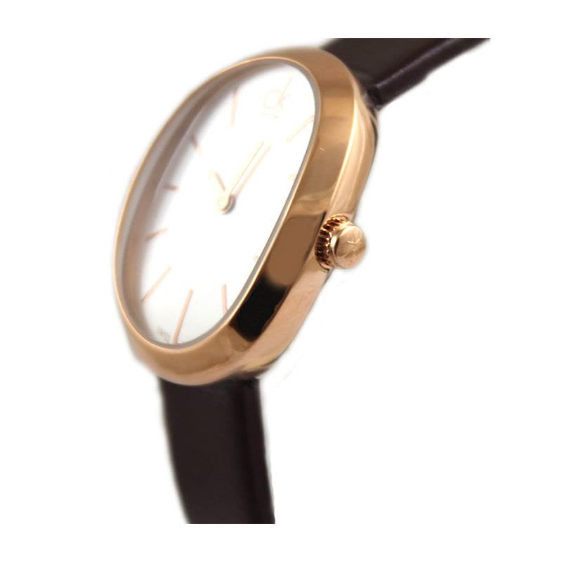 Calvin Klein Incentive White Dial Brown Leather Strap Watch for Women - K3P236G6 Buy Now By Calvin Klein