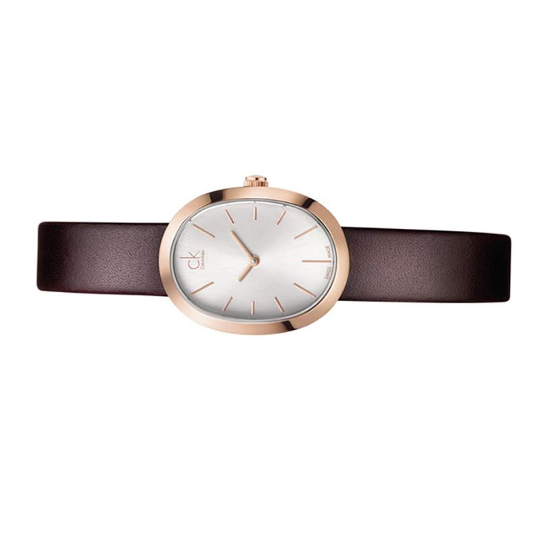 Calvin Klein Incentive White Dial Brown Leather Strap Watch for Women - K3P236G6 Buy Now By Calvin Klein