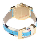 Burberry The City Gold Dial Blue Leather Strap Watch for Women - BU9018 Buy Now By Burberry