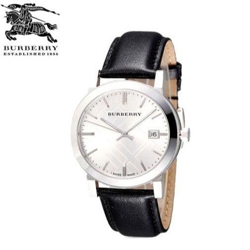 Burberry The City Silver Dial Black Leather Strap Watch for Women - BU9106 Buy Now By Burberry