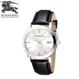 Burberry The City Silver Dial Black Leather Strap Watch for Women - BU9106 Buy Now By Burberry
