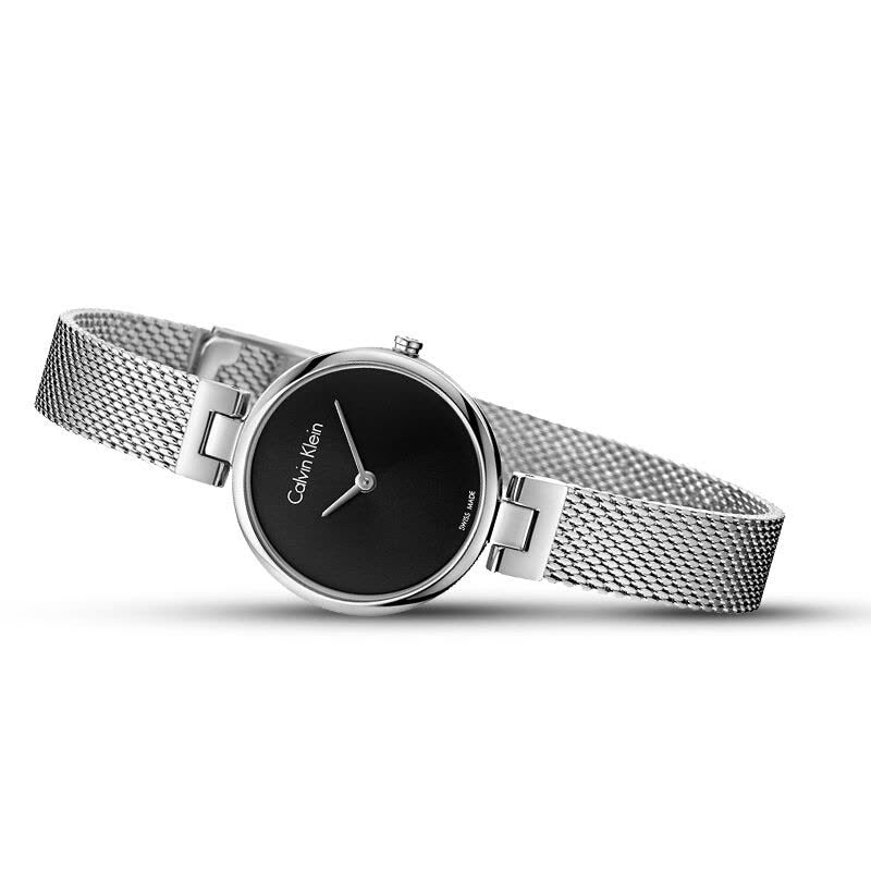 Calvin Klein Authentic Black Dial Silver Mesh Bracelet Watch for Women - K8G23121 Buy Now By Calvin Klein