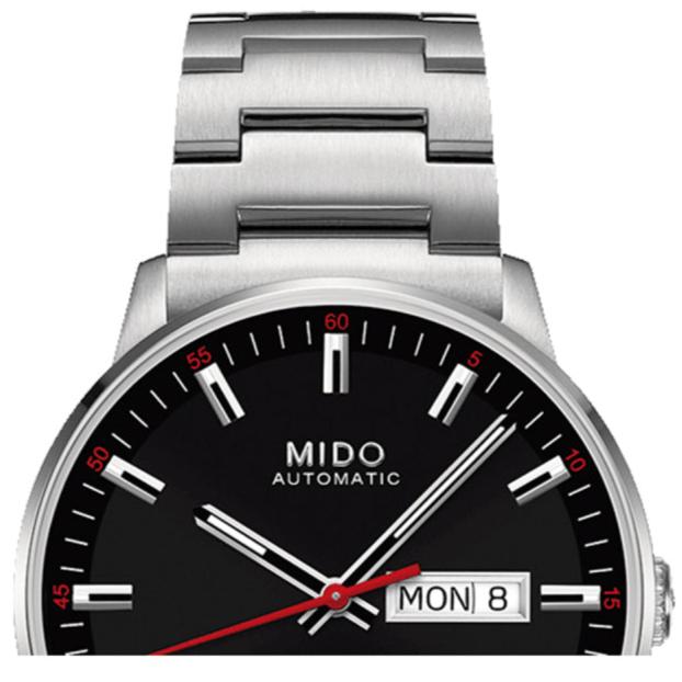 Mido Commander II Automatic Black Dial Silver Steel Strap Watch For Men - M021.431.11.051.00 Buy Now By Mido