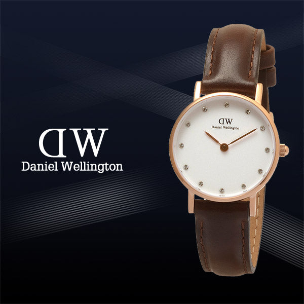 Daniel Wellington Classy Bristol White Dial Brown Leather Strap Watch For Women - DW00100062 Buy Now By Daniel Wellington
