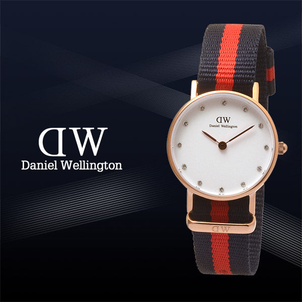 Daniel Wellington Classy Oxford White Dial Two Tone Nylon Strap Watch For Women - DW00100064 Buy Now By Daniel Wellington