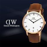 Daniel Wellington Dapper St Mawes White Dial Brown Leather Strap Watch For Men - DW00100083 Buy Now By Daniel Wellington