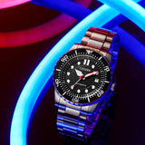 Citizen Mechanical Black Dial Silver Steel Strap Watch For Men - NJ0120-81E Buy Now By Citizen