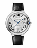 Cartier Ballon Bleu De Cartier Silver Dial Black Leather Strap Watch for Women - WSBB0030 Buy Now By Cartier