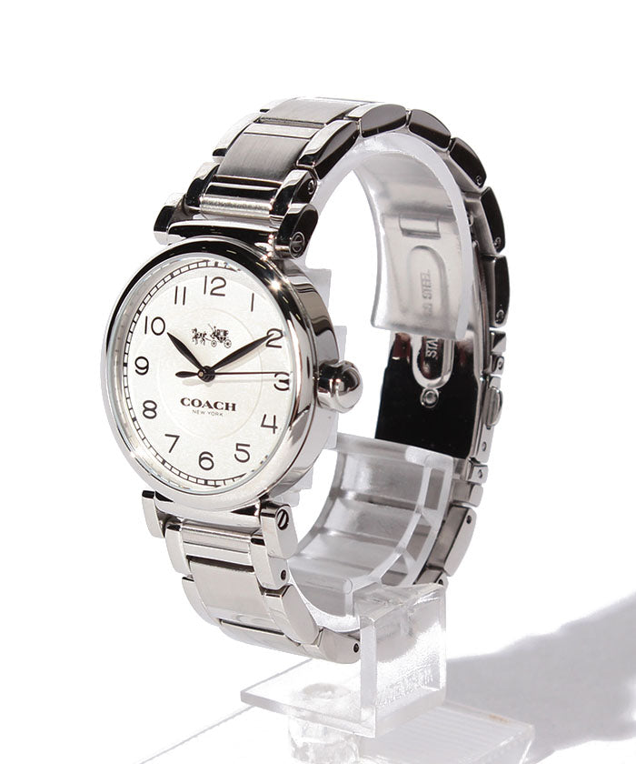 Coach Madison White Dial Silver Steel Strap Watch for Women - 14502394 Buy Now By Coach