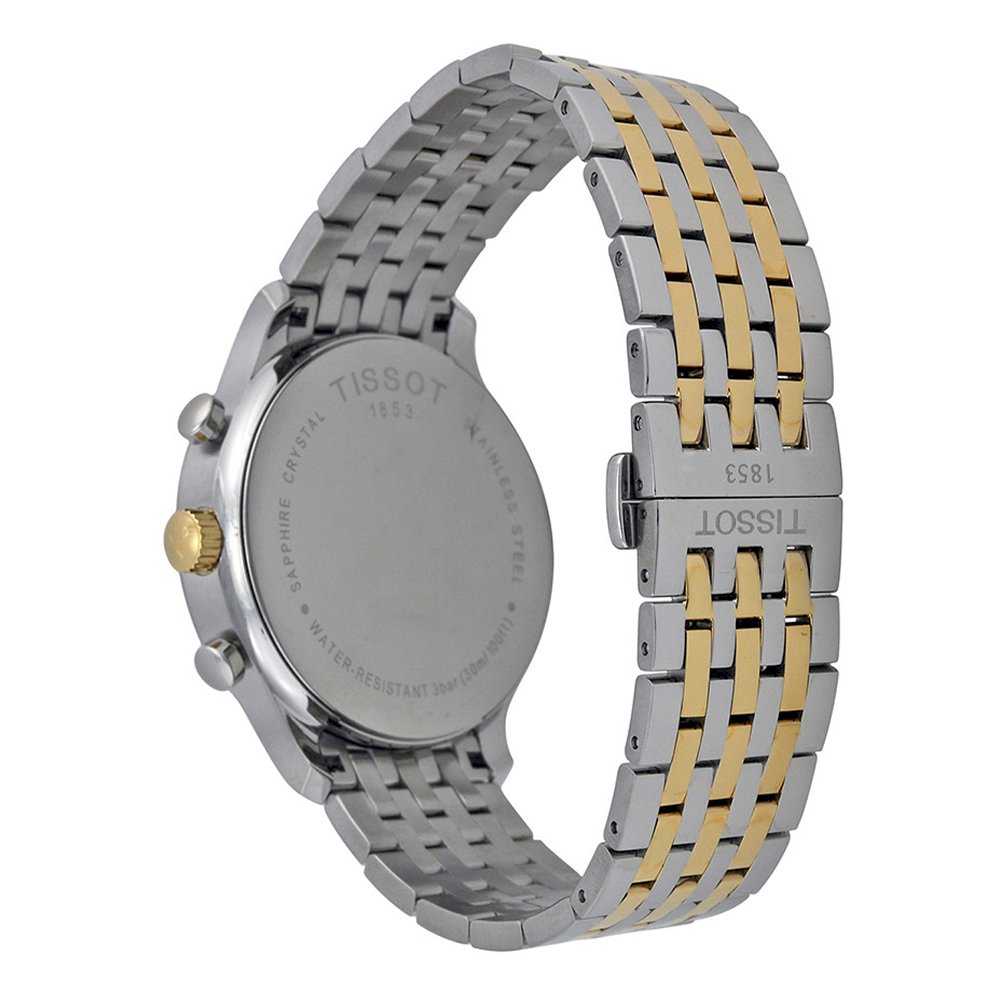 Tissot T Classic Tradition Chronograph White Dial Two Tone Steel Strap Watch For Men - T063.617.22.037.00 Buy Now By Tissot