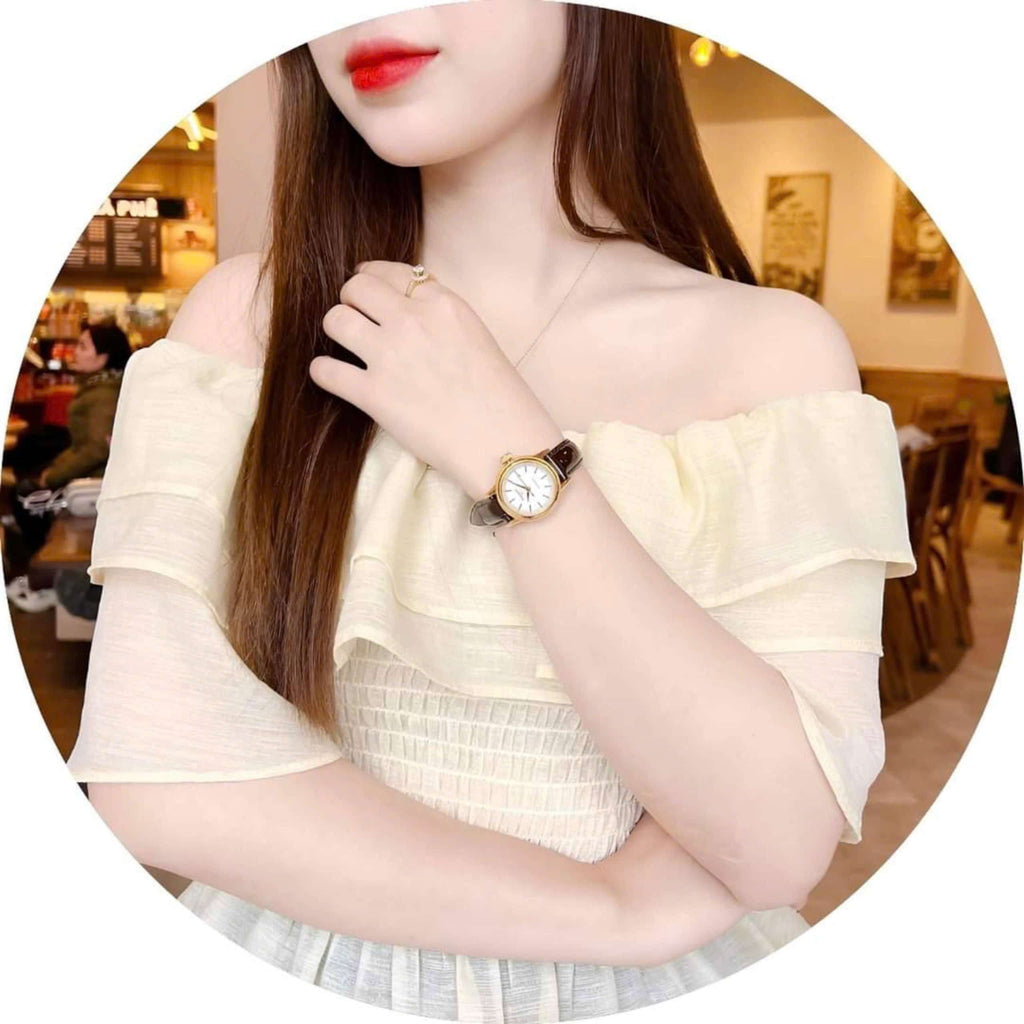 Tissot Carson Automatic White Dial Brown Leather Strap Watch For Women - T085.207.36.011.00 Buy Now By Tissot