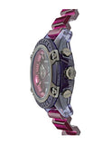 Versace Icon Active Chronograph Black Dial Purple Rubber Strap Watch For Men - VEZ701423 Buy Now By Versace