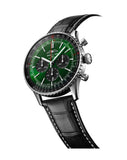 Breitling Navitimer B01 Chronograph 46 Green Dial Black Leather Strap Watch for Men - AB0137241L1P1 Buy Now By Breitling