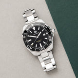 Tag Heuer Aquaracer Quartz Black Dial Silver Steel Strap Watch for Men - WAY101A.BA0746 Buy Now By Tag Heuer
