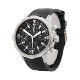 IWC Aquatimer Chronograph Black Dial Black Leather Strap Watch for Men - IW376803 Buy Now By IWC