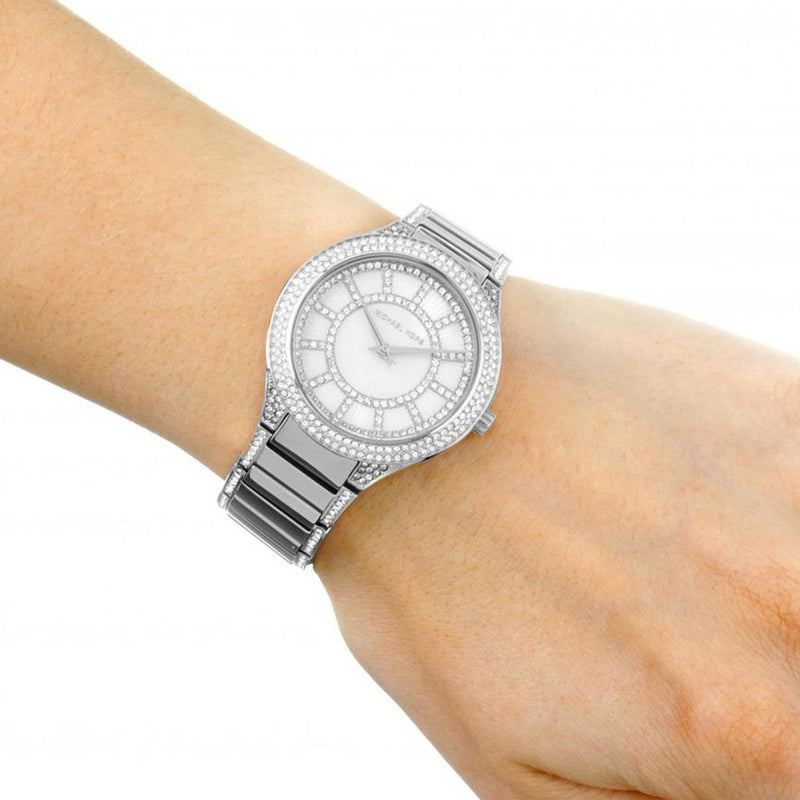 Michael Kors Kerry Silver Tone Silver Steel Strap Watch for Women - MK3311 Buy Now By Michael Kors