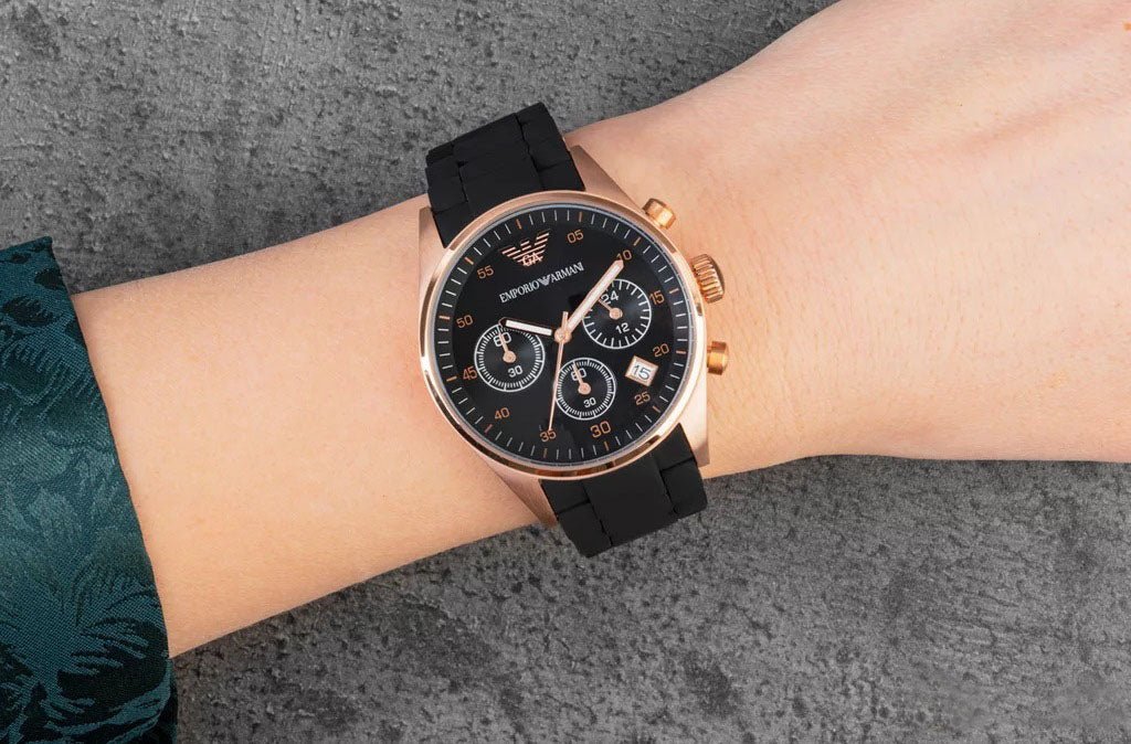 Emporio Armani Sportivo Black Dial Black Steel Strap Watch For Women - AR5906 Buy Now By Emporio Armani