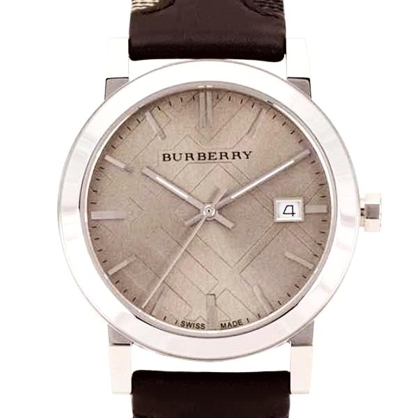 Burberry The City Grey Dial Leather Strap Watch for Men - BU9020 Buy Now By Burberry