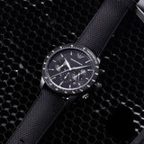 Emporio Armani Mario Chronograph Quartz Black Dial Black Nylon Strap Watch For Men - AR11453 Buy Now By Emporio Armani