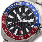 Tag Heuer Aquaracer GMT Caliber 7 Pepsi Black Dial Silver Steel Strap Watch for Men - WAY201F.BA0927 Buy Now By Tag Heuer