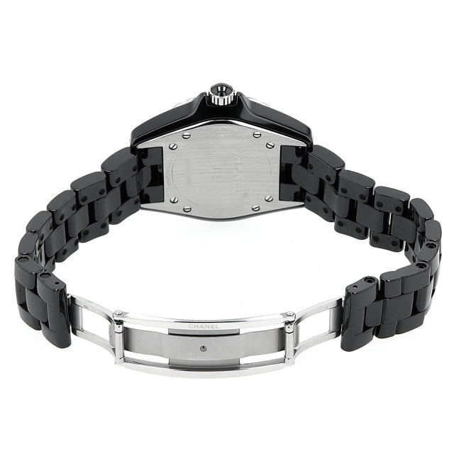 Chanel J12 Diamonds Ceramic Black Dial Black Steel Strap Watch for Women - J12 H3108 Buy Now By Chanel