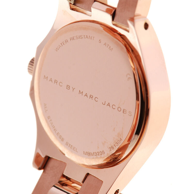 Marc Jacobs Baby Dave Rose Gold Dial Rose Gold Steel Strap Watch for Women - MBM3235 Buy Now By Marc Jacobs