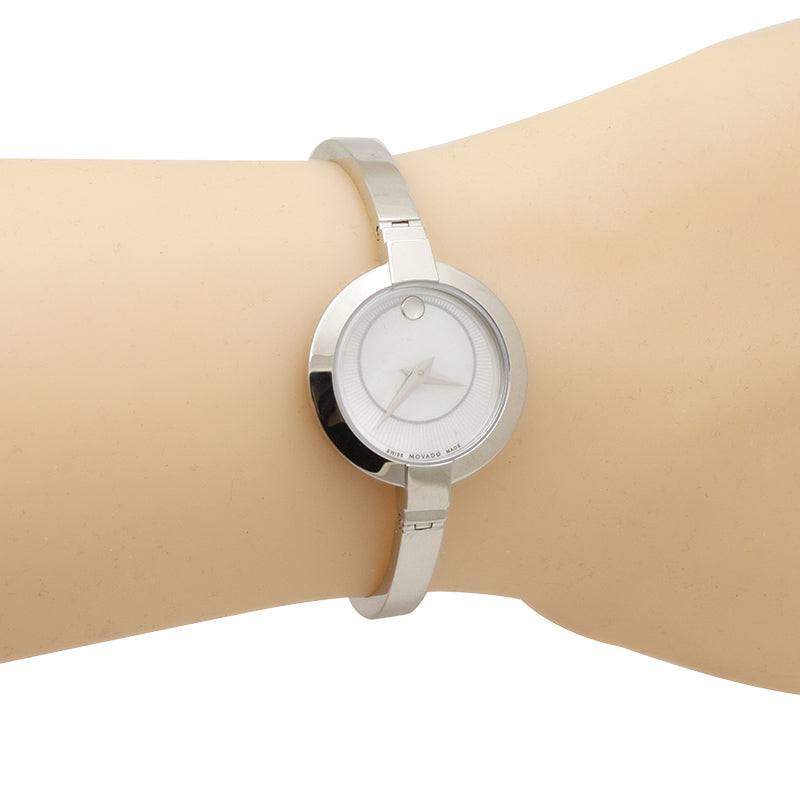 Movado Bela Mother of Pearl Dial Silver Steel Strap Watch For Women - 0606616 Buy Now By Movado