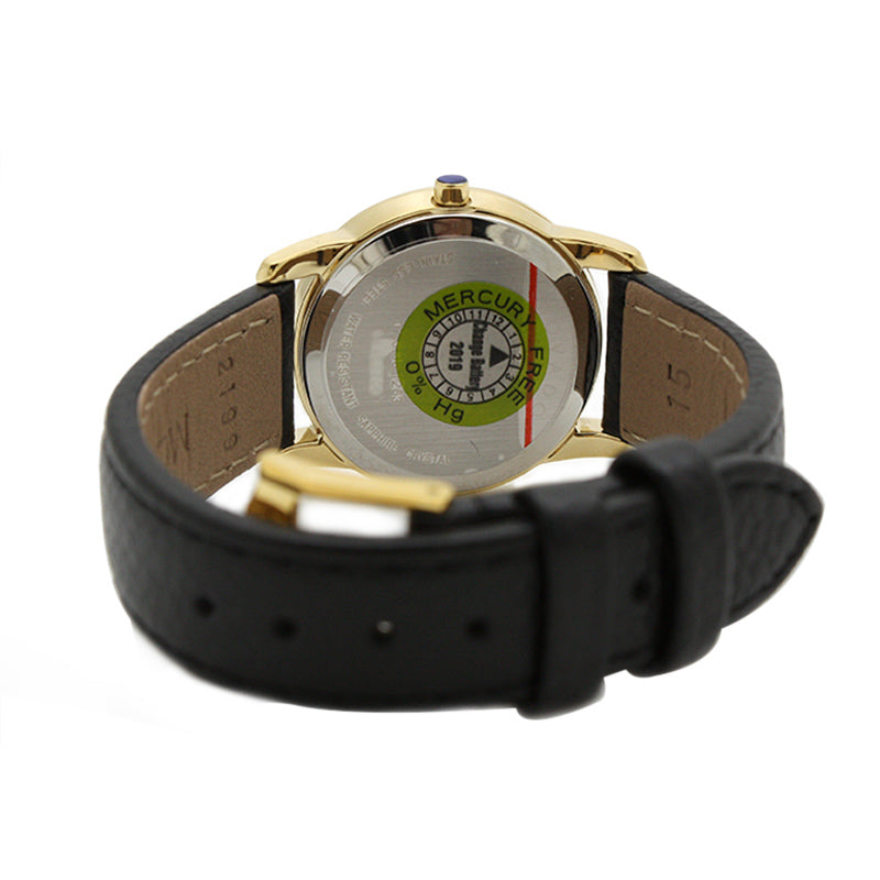 Movado Museum Classic Black Dial Black Leather Strap Watch For Women - 0607016 Buy Now By Movado