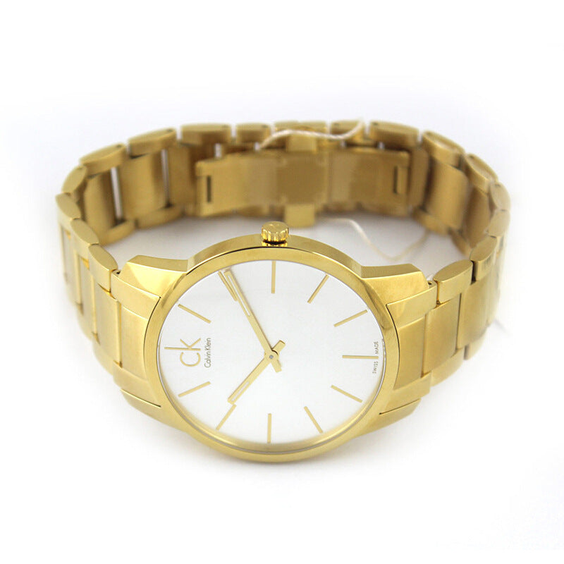 Calvin Klein City White Dial Gold Steel Strap Watch for Women - K2G23546 Buy Now By Calvin Klein