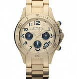 Marc Jacobs Rock Metal Chronograph Gold Dial Gold Steel Strap Watch for Men - MBM3158 Buy Now By Marc Jacobs