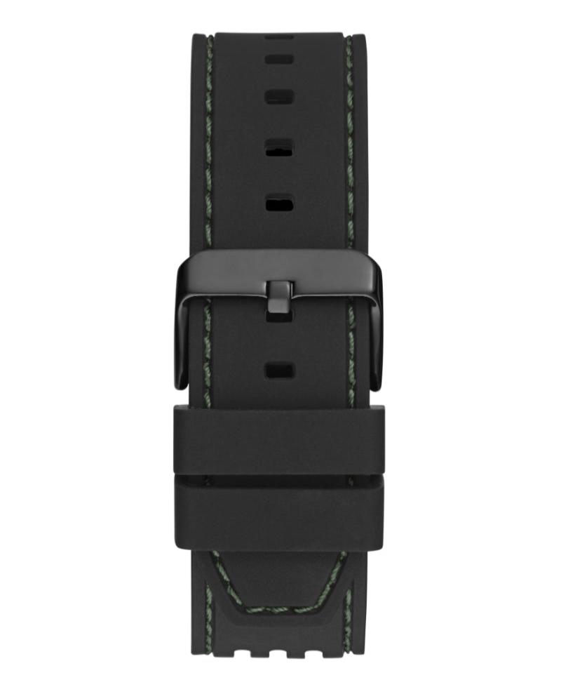 Guess Phoenix Analog Black Dial Black Silicone Strap Watch For Men- GW0499G7 Buy Now By Guess