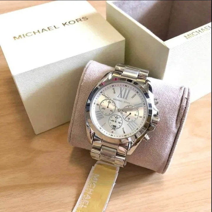 Michael Kors Bradshaw Silver Dial Silver Steel Strap Watch for Men - MK5535 Buy Now By Michael Kors