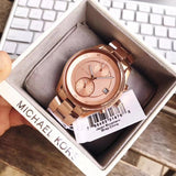 Michael Kors Briar Quartz Rose Gold Dial Rose Gold Steel Strap Watch For Women - MK6465 Buy Now By Michael Kors