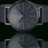 Calvin Klein Boost Black Dial Black Leather Strap Watch for Men - K7Y214CL Buy Now By Calvin Klein