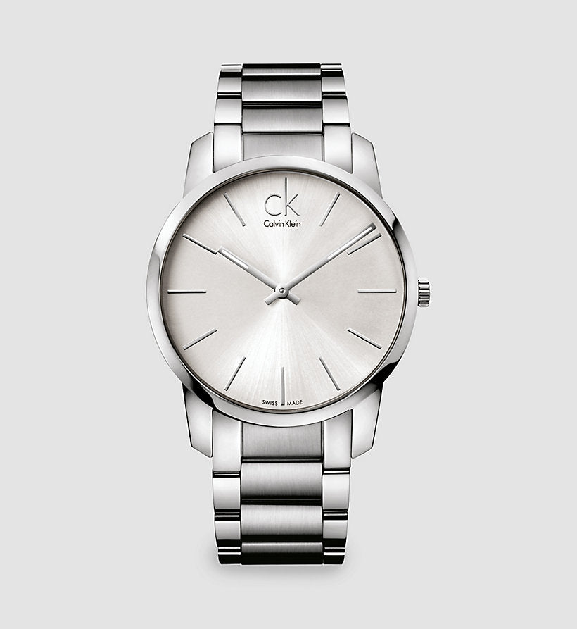 Calvin Klein City Silver Dial Silver Steel Strap Watch for Men - K2G21126 Buy Now By Calvin Klein