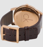 Calvin Klein City White Dial Brown Leather Strap Watch for Men - K2G21629 Buy Now By Calvin Klein