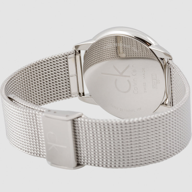 Calvin Klein Minimal Silver Dial Silver Mesh Bracelet Watch for Men - K3M21126 Buy Now By Calvin Klein