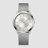 Calvin Klein Minimal Silver Dial Silver Mesh Bracelet Watch for Men - K3M21126 Buy Now By Calvin Klein