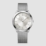 Calvin Klein Minimal Silver Dial Silver Mesh Bracelet Watch for Men - K3M21126 Buy Now By Calvin Klein