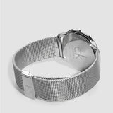 Calvin Klein Minimal White Dial Silver Mesh Bracelet Watch for Men - K3M2112Y Buy Now By Calvin Klein