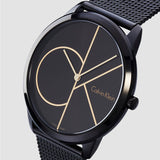 Calvin Klein Minimal Black Dial Black Mesh Bracelet Watch for Women - K3M224X1 Buy Now By Calvin Klein