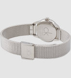 Calvin Klein Minimal Grey Dial Silver Mesh Bracelet Watch for Women - K3M23124 Buy Now By Calvin Klein