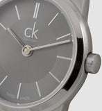 Calvin Klein Minimal Grey Dial Silver Mesh Bracelet Watch for Women - K3M23124 Buy Now By Calvin Klein