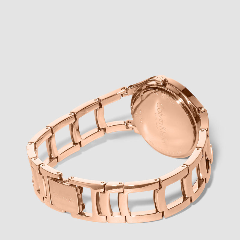 Calvin Klein Class White Dial Rose Gold Steel Strap Watch for Women - K6R23626 Buy Now By Calvin Klein