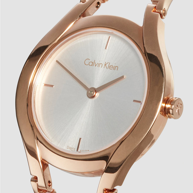 Calvin Klein Class White Dial Rose Gold Steel Strap Watch for Women - K6R23626 Buy Now By Calvin Klein