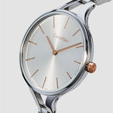 Calvin Klein Graphic Silver Dial Silver Steel Strap Watch for Women - K7E23B46 Buy Now By Calvin Klein