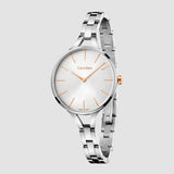 Calvin Klein Graphic Silver Dial Silver Steel Strap Watch for Women - K7E23B46 Buy Now By Calvin Klein