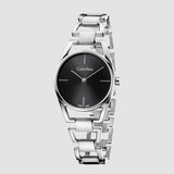 Calvin Klein Dainty Black Dial Silver Steel Strap Watch for Women - K7L23141 Buy Now By Calvin Klein