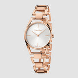 Calvin Klein Dainty White Dial Rose Gold Steel Strap Watch for Women - K7L23646 Buy Now By Calvin Klein